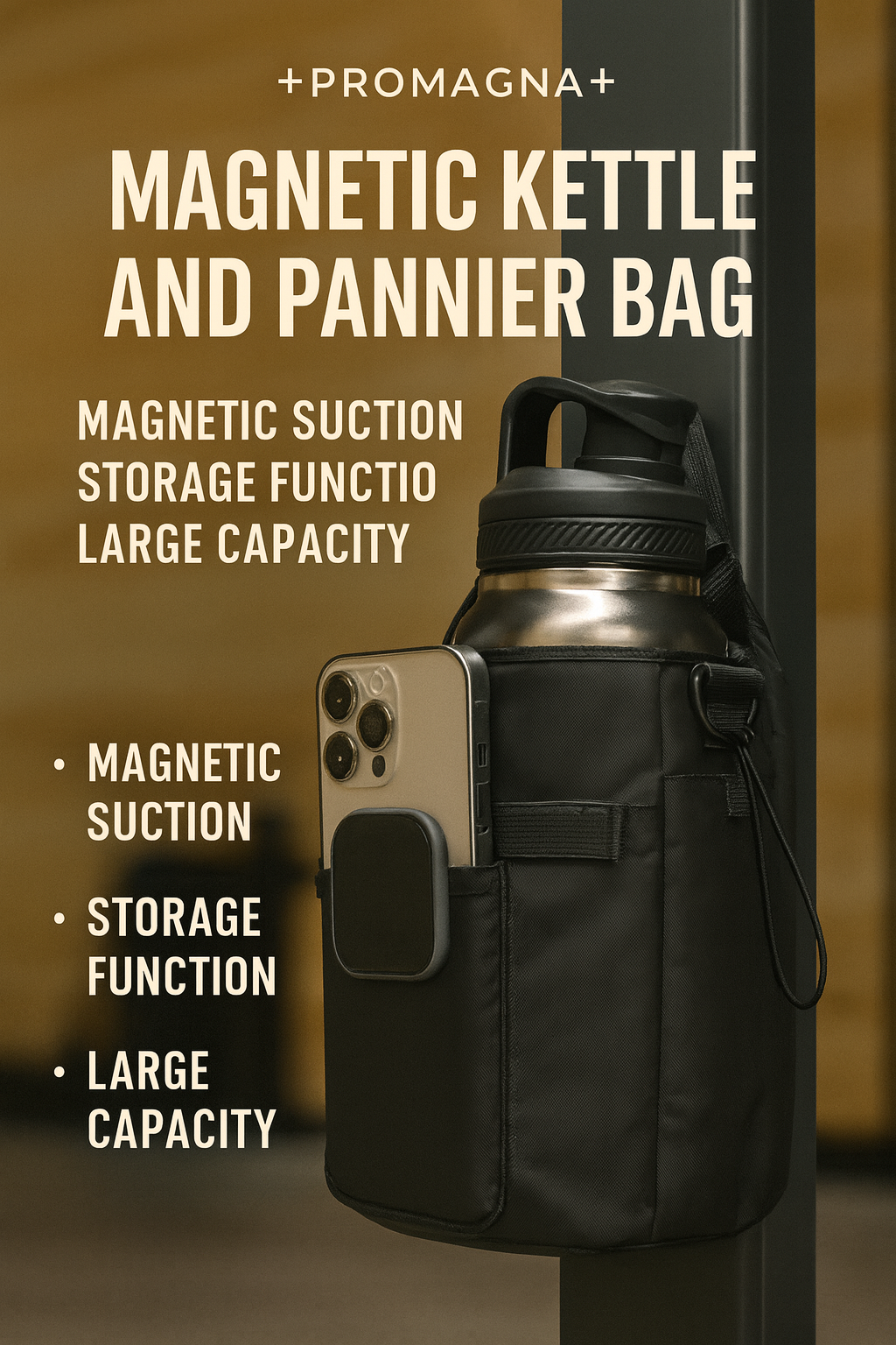 ProMagna Bag- Magnetic Fitness Kettle & Pannier Bag