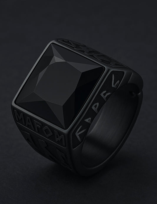 Signature Black Onyx Cuban Link - Men's Ring
